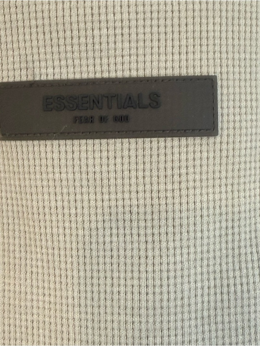 Fear of God Essentials Women’s Waffle Knit Tank Top Seal Logo Patch Size Med NWT - Picture 6 of 10